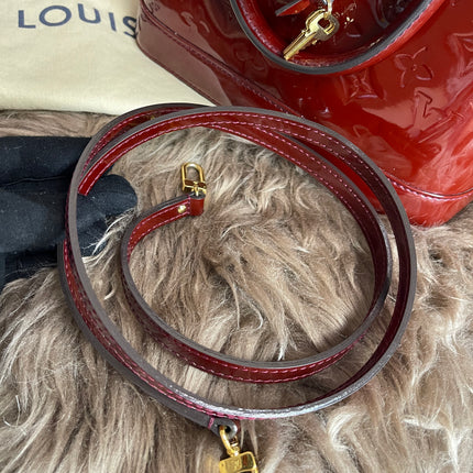 Preloved Louis Vuitton Vernis Alma BB – Red