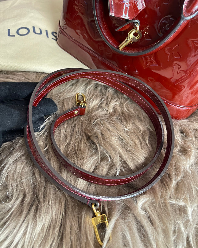 Preloved Louis Vuitton Vernis Alma BB – Red
