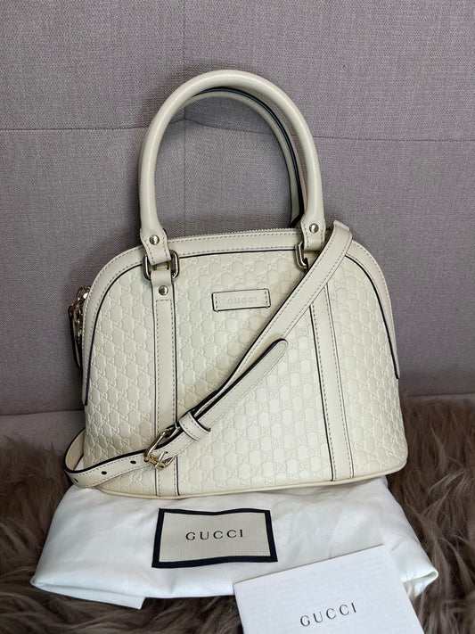 Preloved Gucci Mini Dome (Alma-style) Bag – Ivory