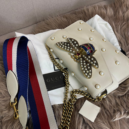 Preloved Gucci Bee Pearl Bag