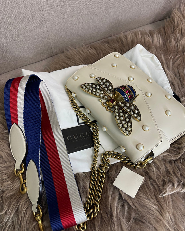 Preloved Gucci Bee Pearl Bag