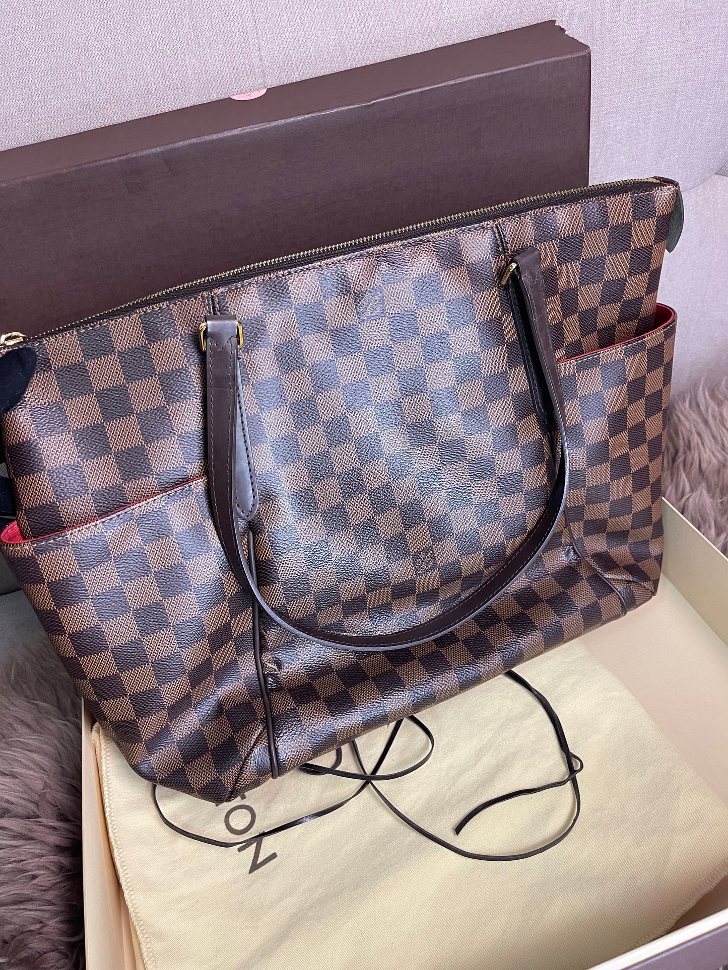 Preloved Louis Vuitton Totally Tote – Damier Ebene