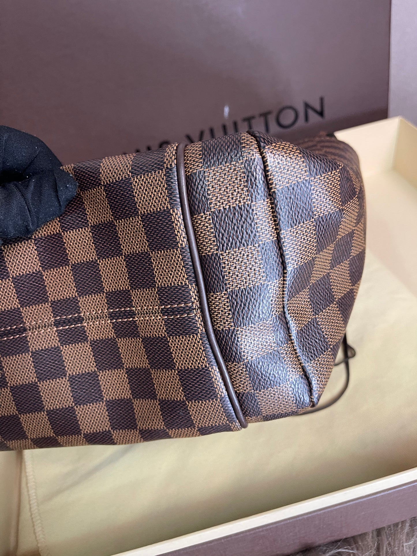 Preloved Louis Vuitton Totally Tote – Damier Ebene