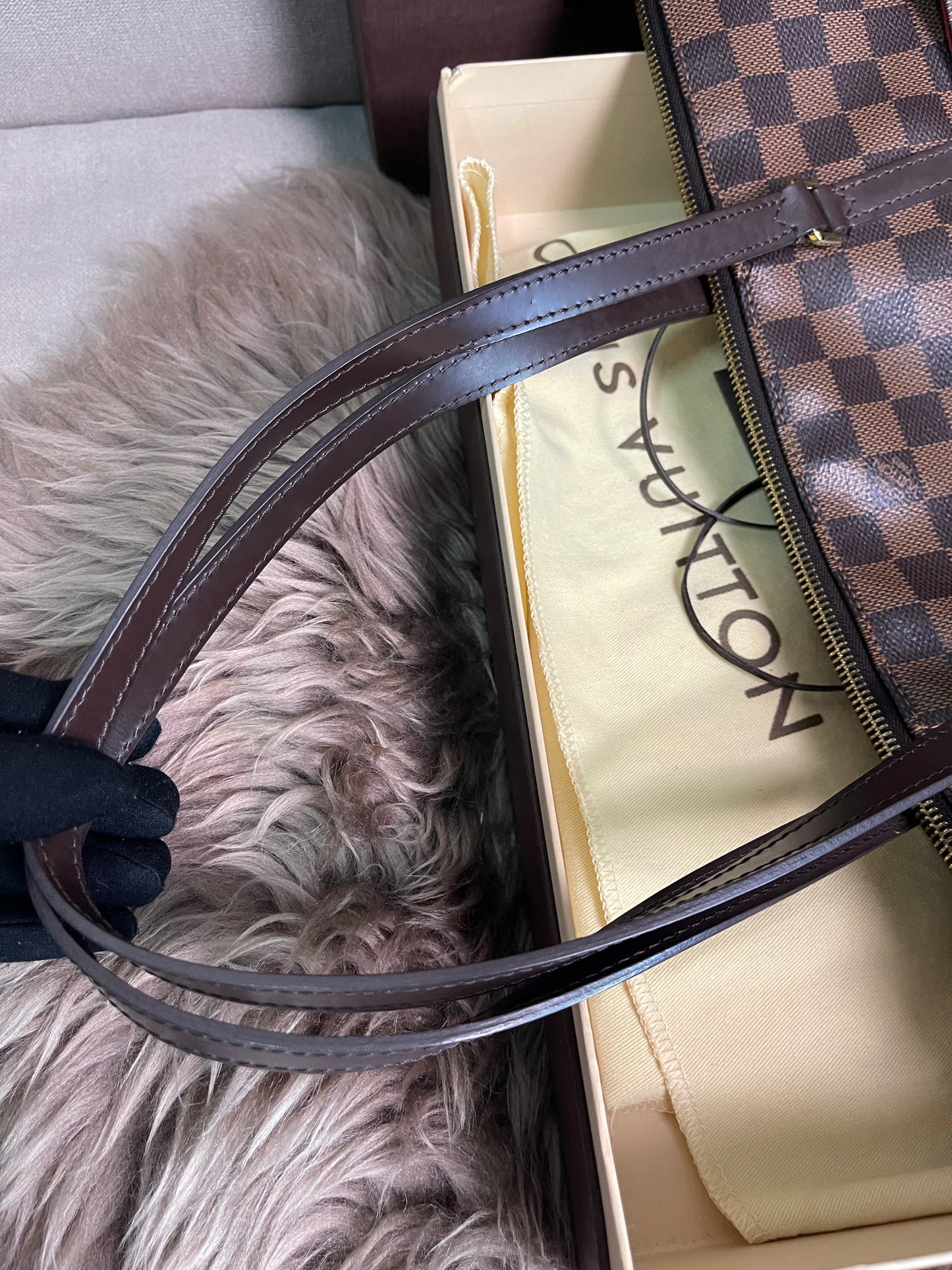 Preloved Louis Vuitton Totally Tote – Damier Ebene