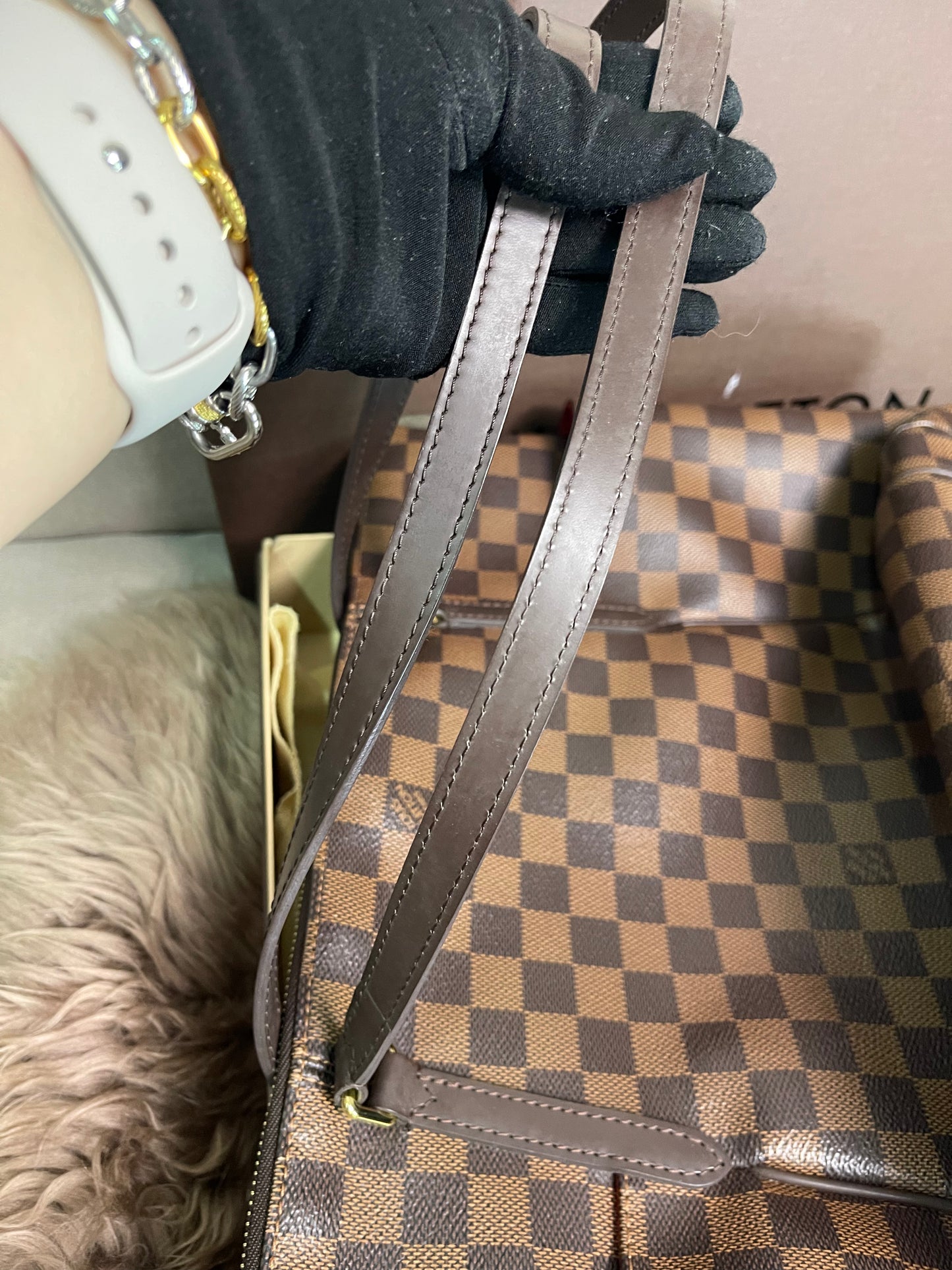 Preloved Louis Vuitton Totally Tote – Damier Ebene