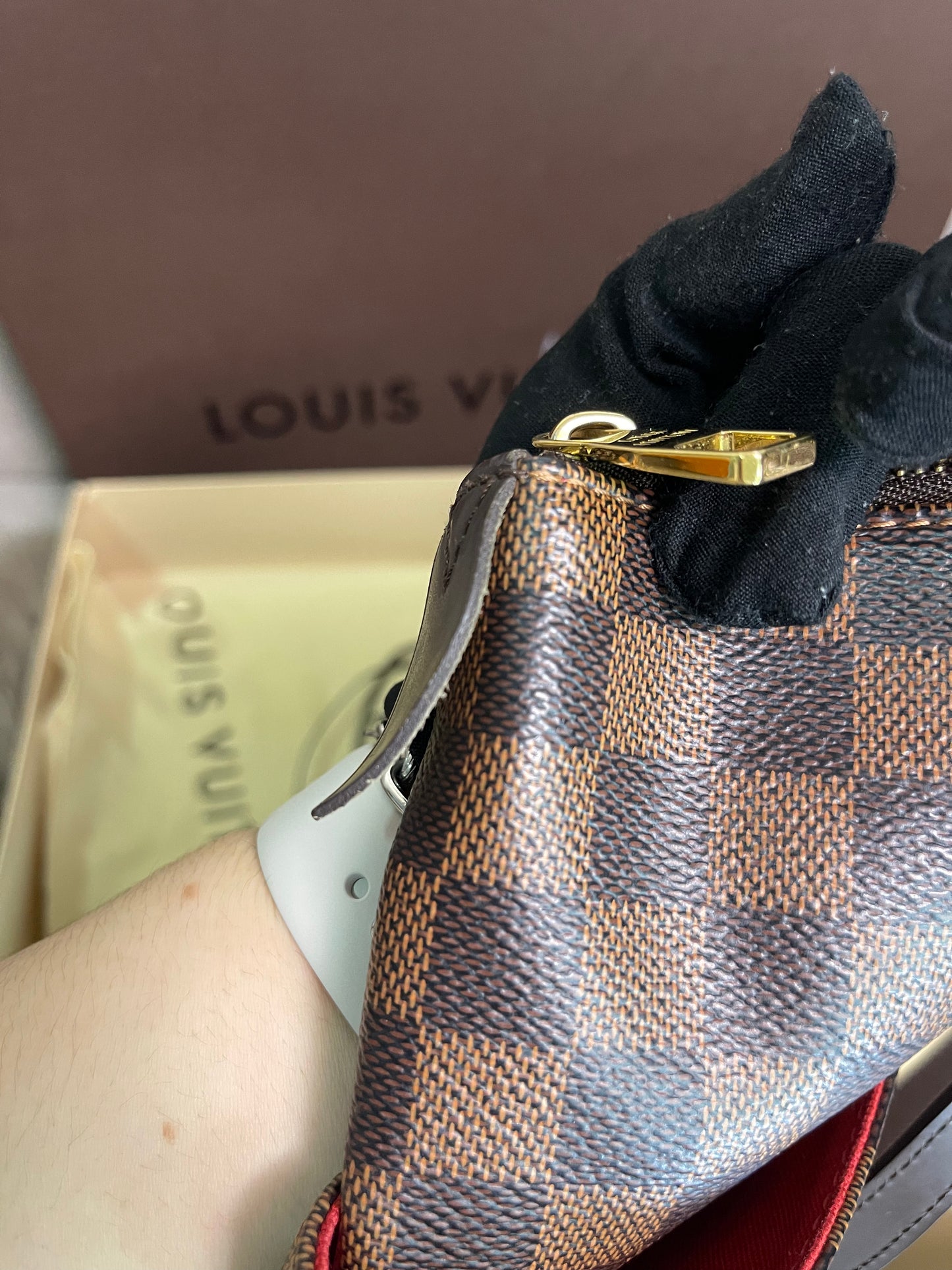 Preloved Louis Vuitton Totally Tote – Damier Ebene