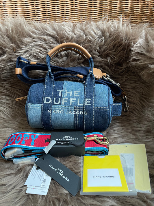 Prelove MARC JACOBS The Mini Duffle Bag in Denim w/extra Unused Strap