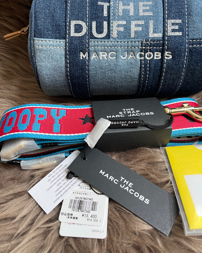 Prelove MARC JACOBS The Mini Duffle Bag in Denim w/extra Unused Strap