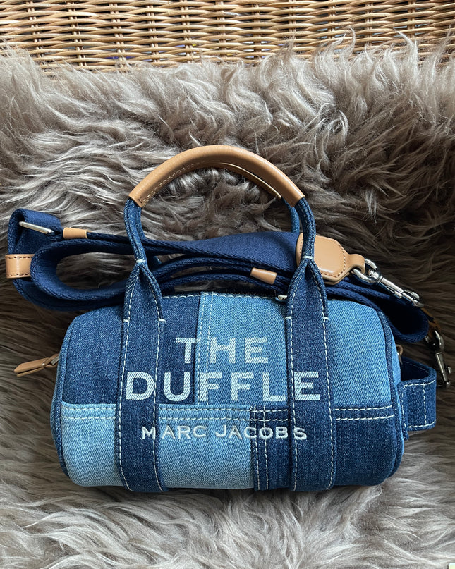 Prelove MARC JACOBS The Mini Duffle Bag in Denim w/extra Unused Strap