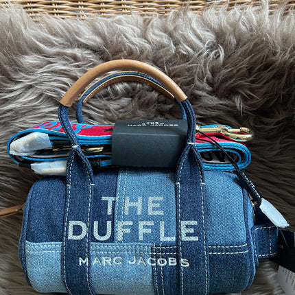 Prelove MARC JACOBS The Mini Duffle Bag in Denim w/extra Unused Strap