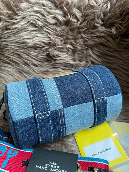 Prelove MARC JACOBS The Mini Duffle Bag in Denim w/extra Unused Strap