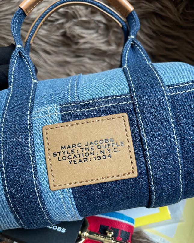 Prelove MARC JACOBS The Mini Duffle Bag in Denim w/extra Unused Strap