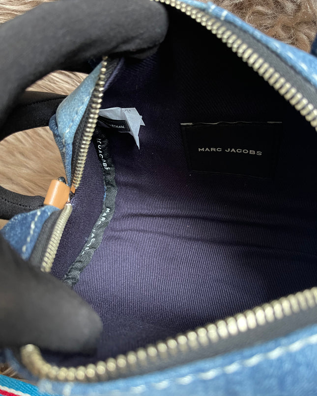 Prelove MARC JACOBS The Mini Duffle Bag in Denim w/extra Unused Strap
