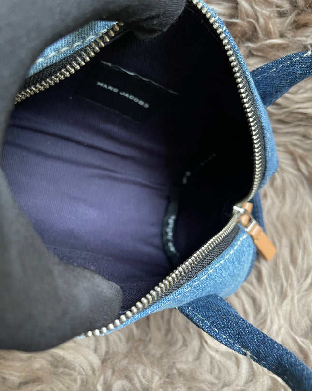 Prelove MARC JACOBS The Mini Duffle Bag in Denim w/extra Unused Strap