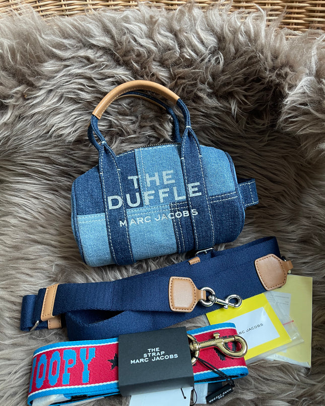 Prelove MARC JACOBS The Mini Duffle Bag in Denim w/extra Unused Strap