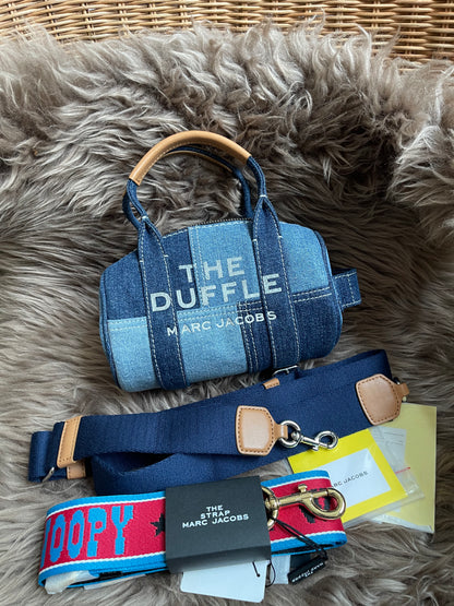 Prelove MARC JACOBS The Mini Duffle Bag in Denim w/extra Unused Strap
