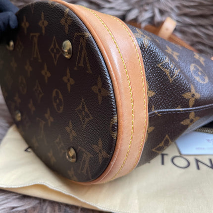 Preloved Louis Vuitton Petit Bucket Bag w/pouch