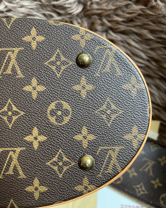Preloved Louis Vuitton Petit Bucket Bag w/pouch