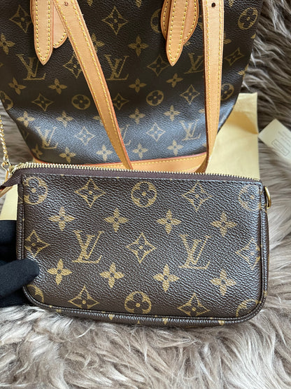 Preloved Louis Vuitton Petit Bucket Bag w/pouch
