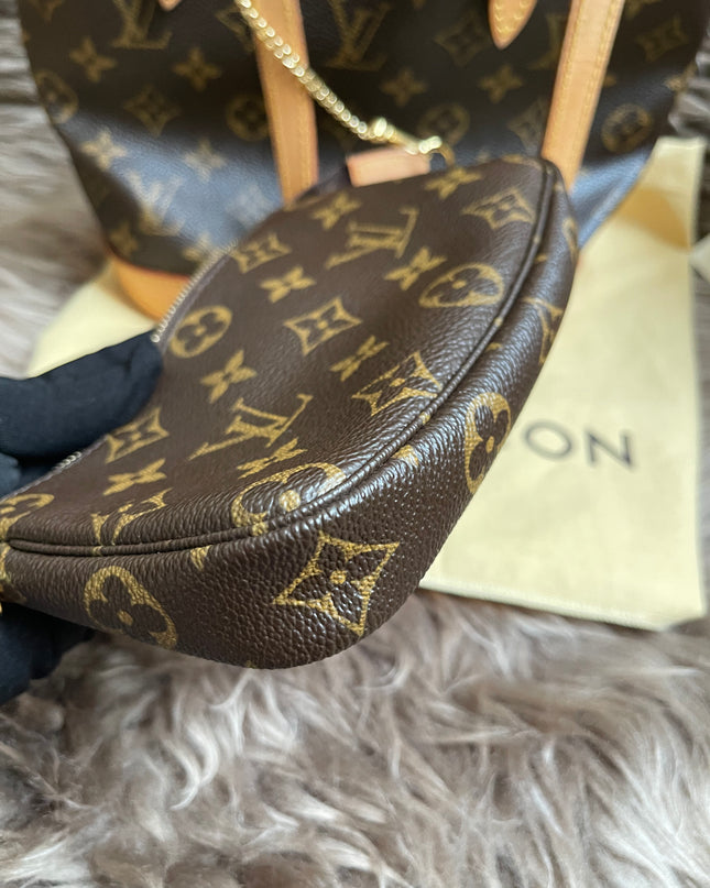 Preloved Louis Vuitton Petit Bucket Bag w/pouch