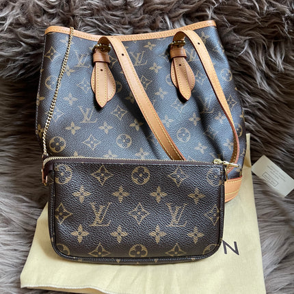 Preloved Louis Vuitton Petit Bucket Bag w/pouch