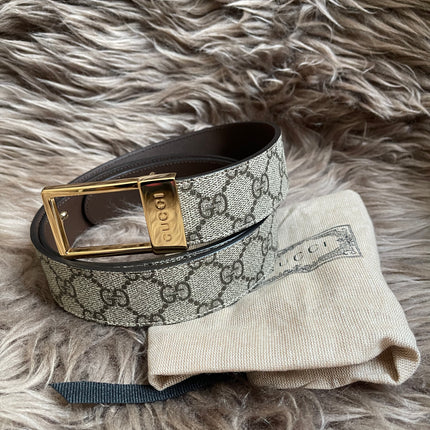 Preloved Gucci GG Supreme canvas belt 42"