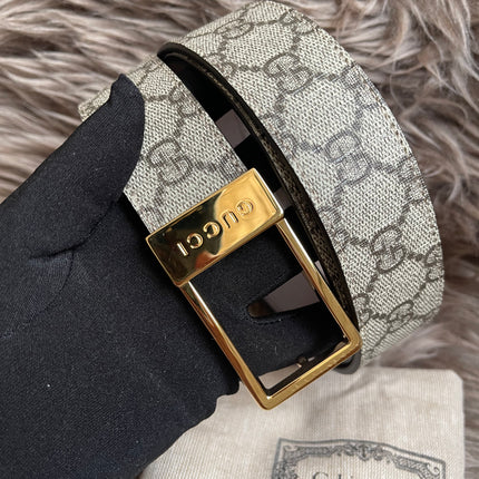 Preloved Gucci GG Supreme canvas belt 42"