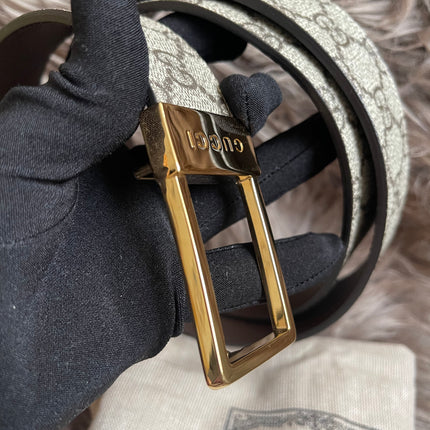 Preloved Gucci GG Supreme canvas belt 42"