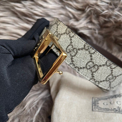 Preloved Gucci GG Supreme canvas belt 42"