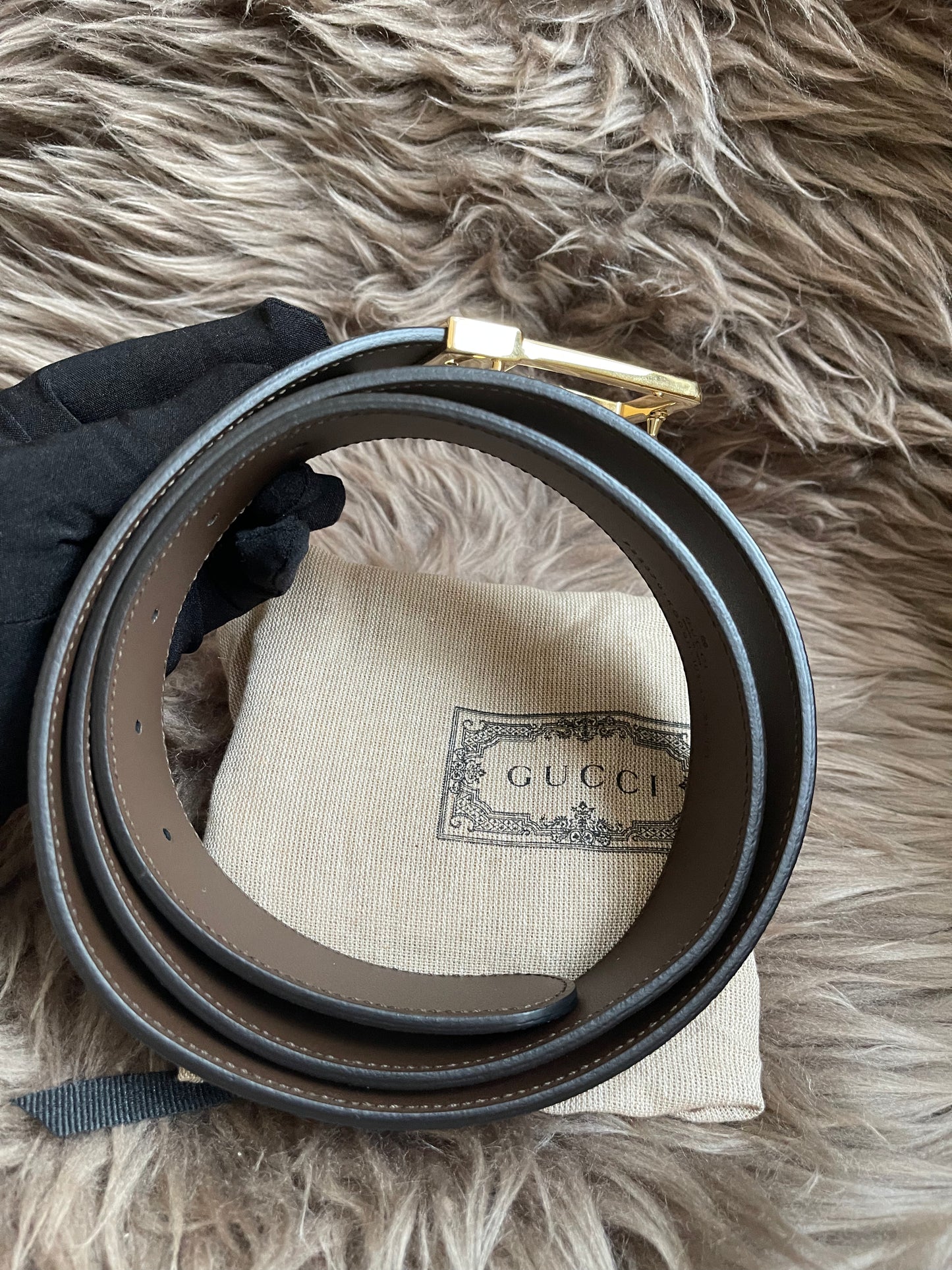 Preloved Gucci GG Supreme canvas belt 42"