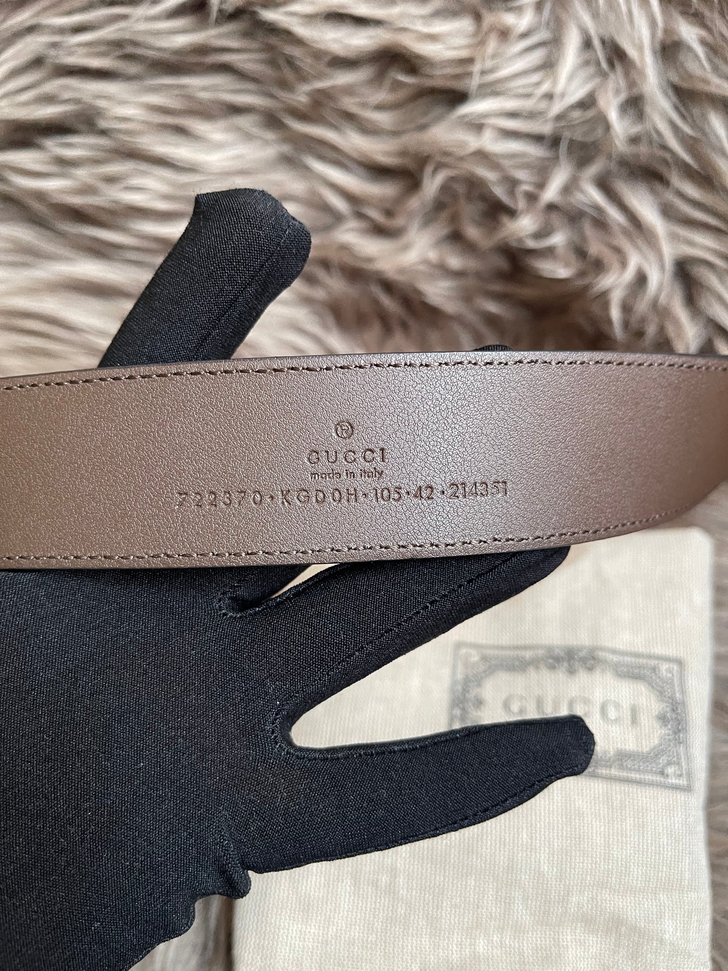 Preloved Gucci GG Supreme canvas belt 42"