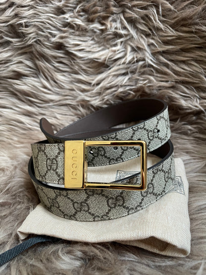 Preloved Gucci GG Supreme canvas belt 42"