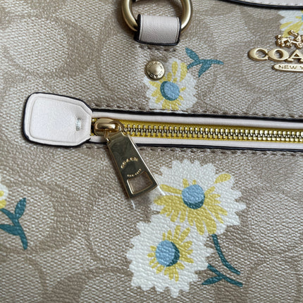 Unused Coach C2849 Rowan Satchel in Signature Canvas with Daisy Print