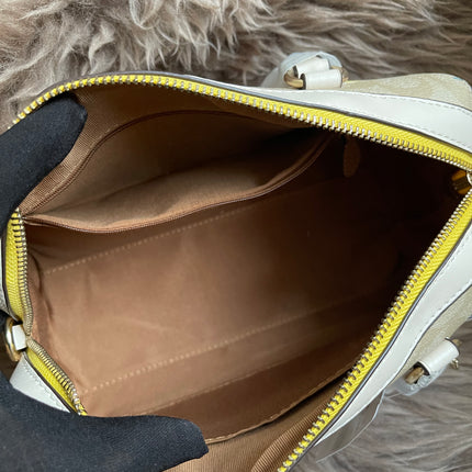 Unused Coach C2849 Rowan Satchel in Signature Canvas with Daisy Print