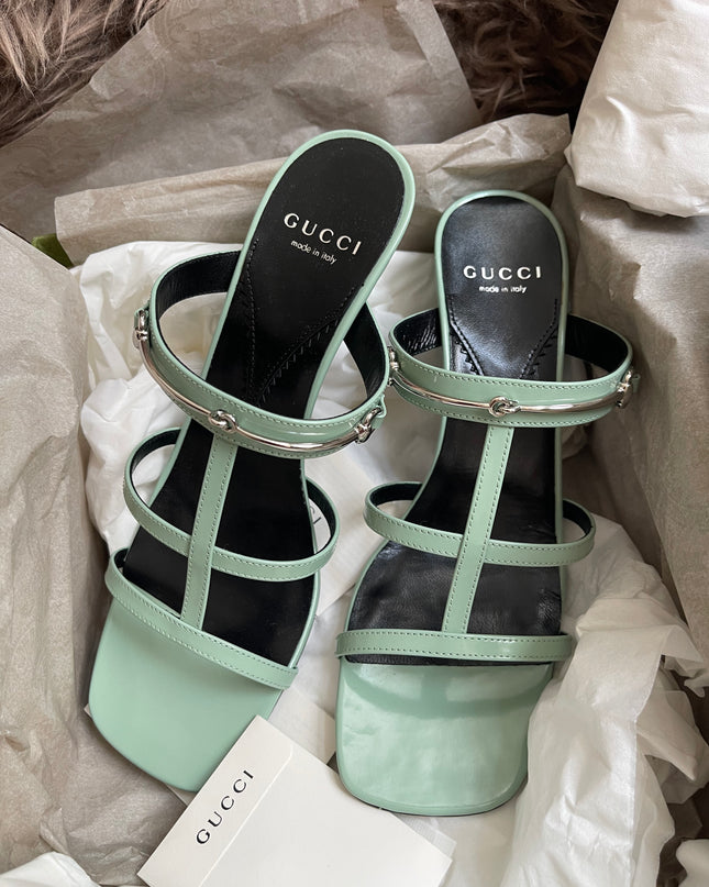 Unused Gucci Horsebit Divine Sandals 37