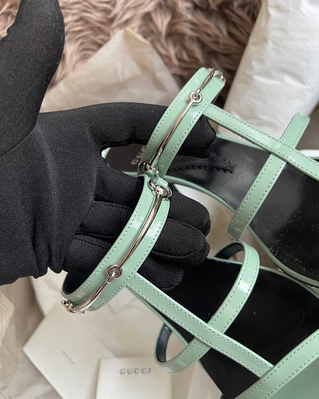 Unused Gucci Horsebit Divine Sandals 37