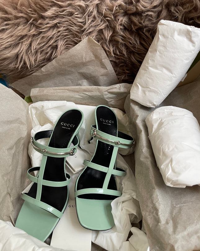 Unused Gucci Horsebit Divine Sandals 37