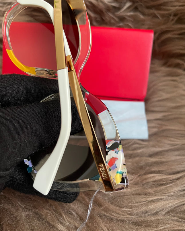 Preloved FENDI 16ss/Jungle/Sunglasses/Wellington/GLD/Women's/FF0179