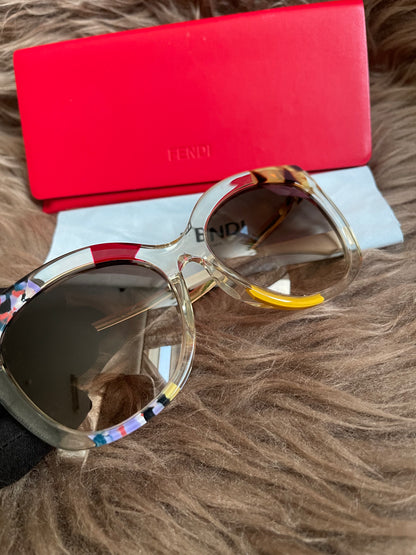 Preloved FENDI 16ss/Jungle/Sunglasses/Wellington/GLD/Women's/FF0179