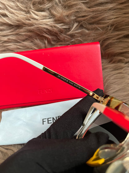 Preloved FENDI 16ss/Jungle/Sunglasses/Wellington/GLD/Women's/FF0179