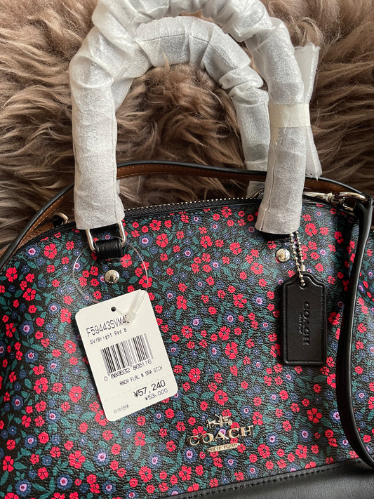 Unused Preloved Coach Mini Sierra Satchel in Ranch Floral Print Coated Canvas