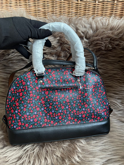 Unused Preloved Coach Mini Sierra Satchel in Ranch Floral Print Coated Canvas