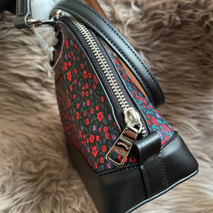 Unused Preloved Coach Mini Sierra Satchel in Ranch Floral Print Coated Canvas