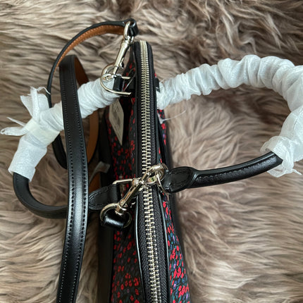 Unused Preloved Coach Mini Sierra Satchel in Ranch Floral Print Coated Canvas