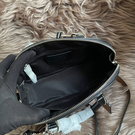 Unused Preloved Coach Mini Sierra Satchel in Ranch Floral Print Coated Canvas