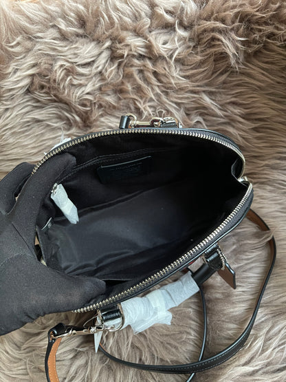 Unused Preloved Coach Mini Sierra Satchel in Ranch Floral Print Coated Canvas
