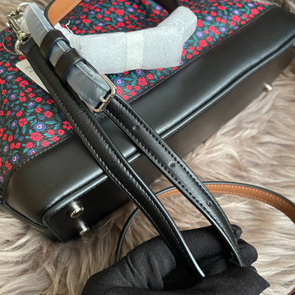 Unused Preloved Coach Mini Sierra Satchel in Ranch Floral Print Coated Canvas