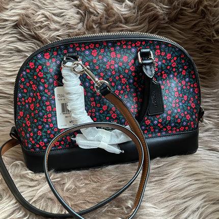 Unused Preloved Coach Mini Sierra Satchel in Ranch Floral Print Coated Canvas