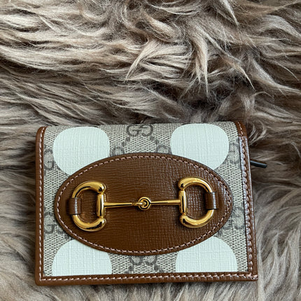 Preloved Gucci Horsebit 1955 Card Case Wallet