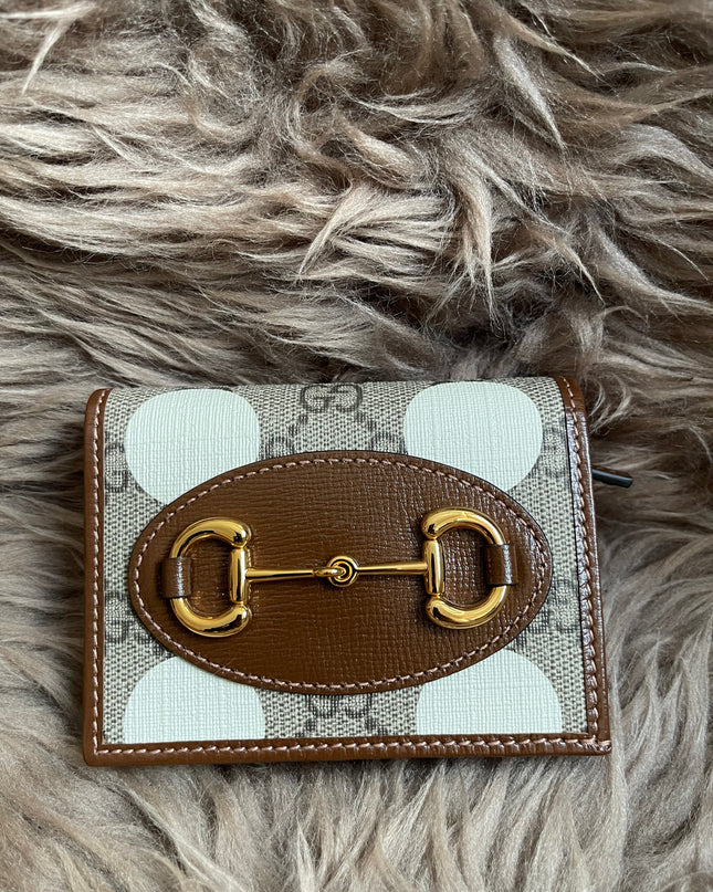Preloved Gucci Horsebit 1955 Card Case Wallet